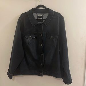 Mblm black lightweight denim jacket size: 4